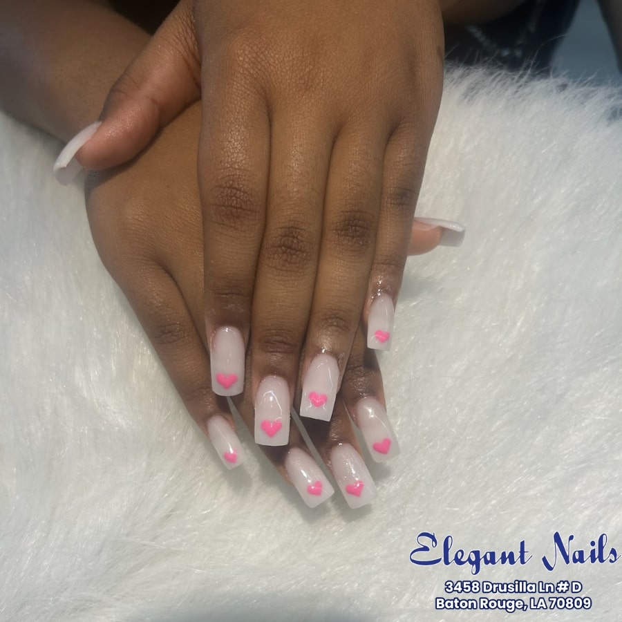 Trendy nail design by Elegant Nails