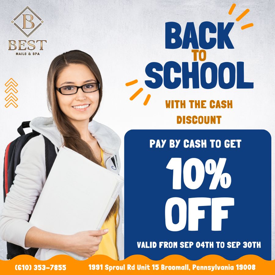 Back to School Cash Discount with 10% OFF | Exp: Sep 30, 2024