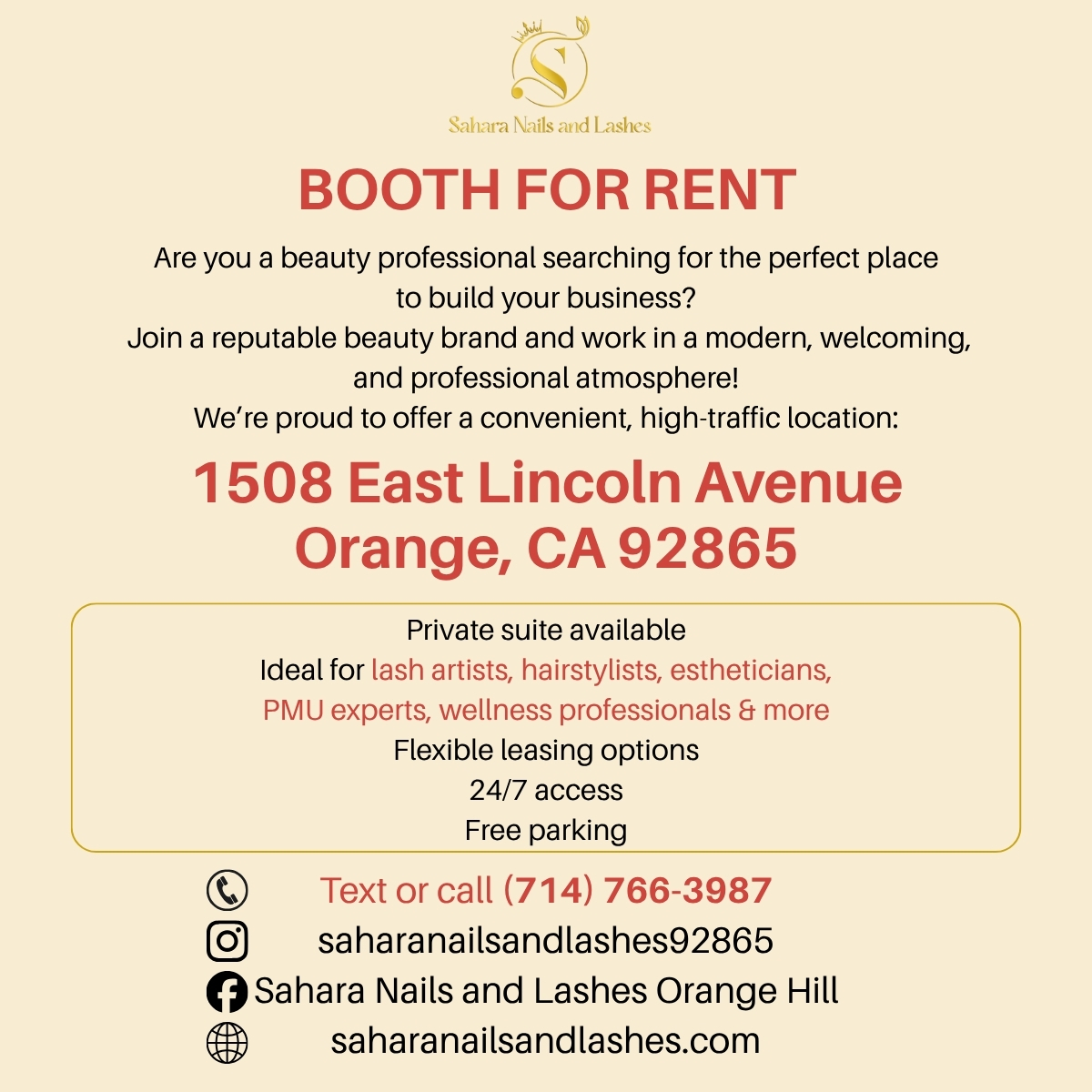 Temporary contact info