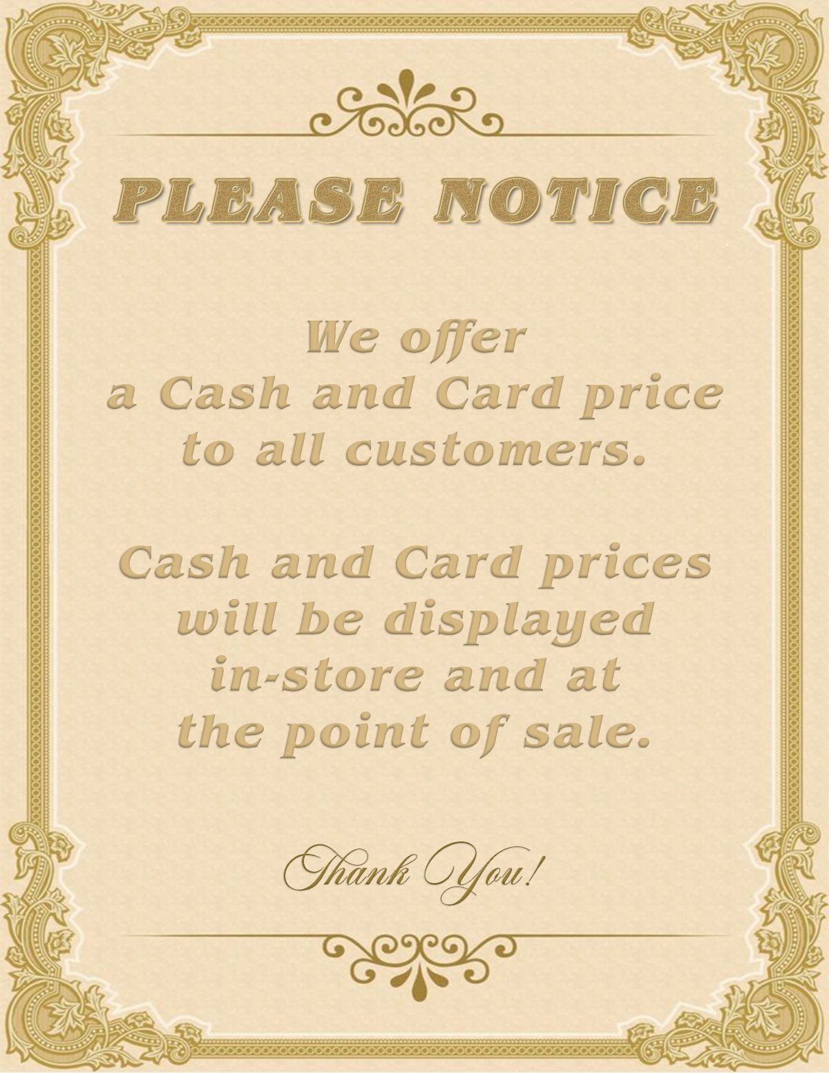 Payment Notice