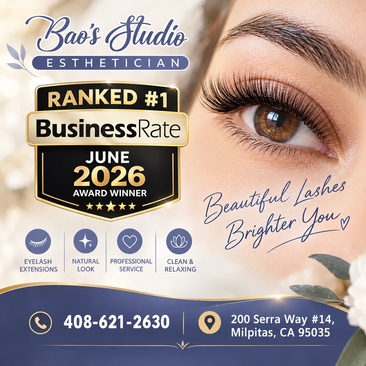 Proud to be recognized as a June 2026 BusinessRate award winner