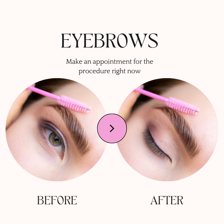 Eyebrow shaping, Brow Lamination, Microblading, Eyebrow tinting