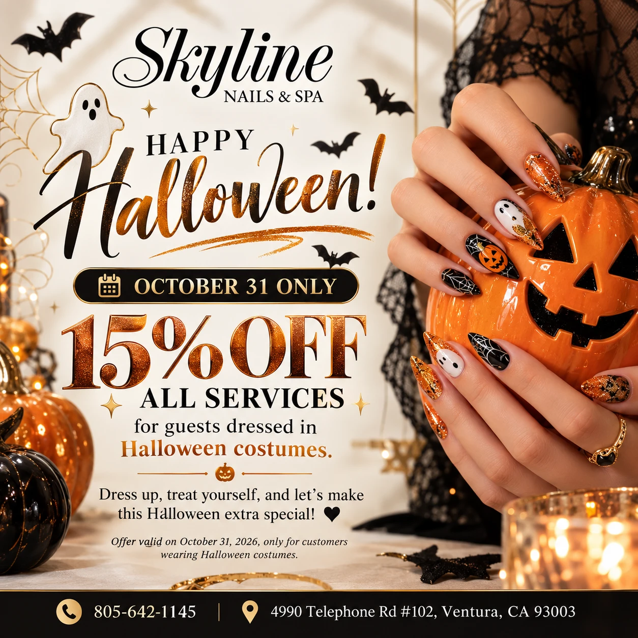 Independence Day Holiday Notice from Skyline Nails & Spa