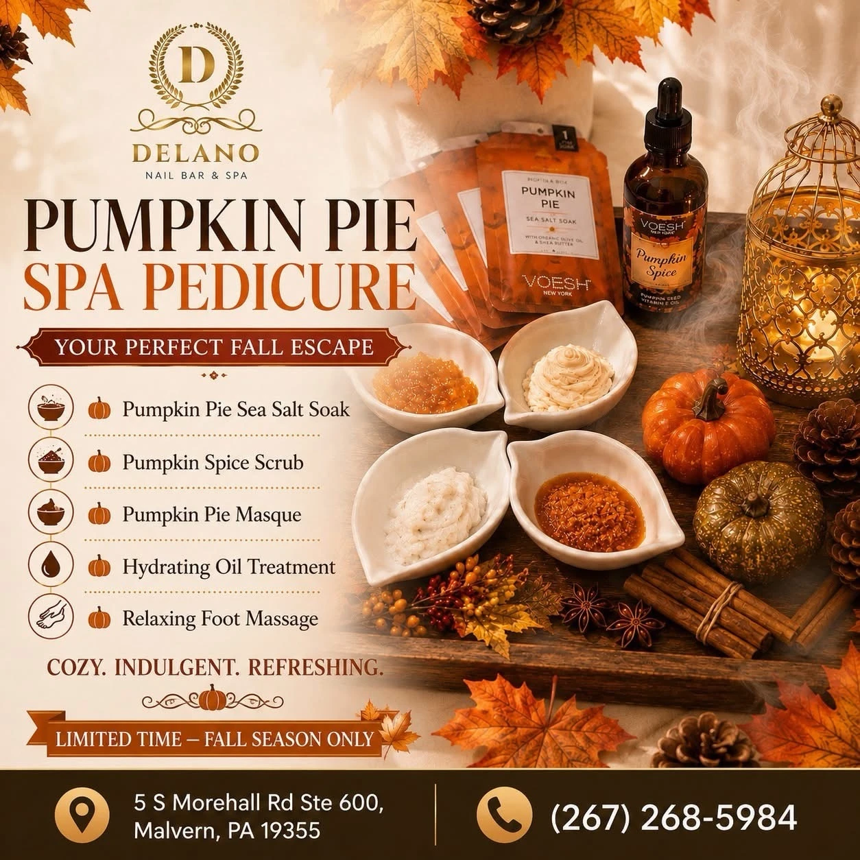 Pumpkin Pie Spa Pedicure