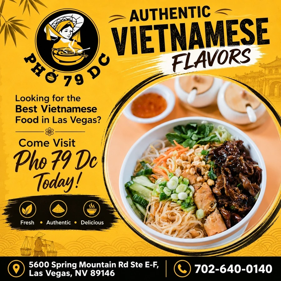 Fresh, Light & Flavorful: Your Guide to Bún Thịt Nướng (Grilled Meat Vermicelli) at Pho 79 DC Las Vegas