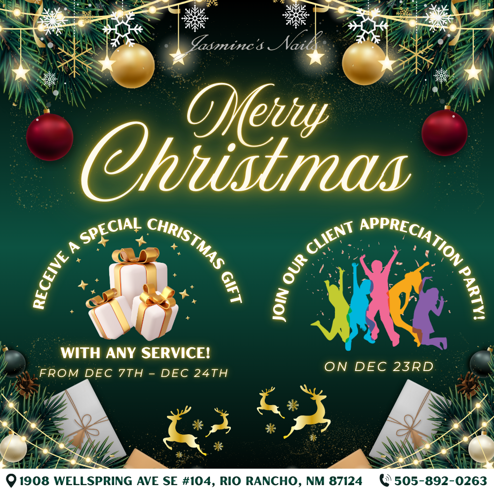 Celebrate the holiday season with Jasmines Nails
