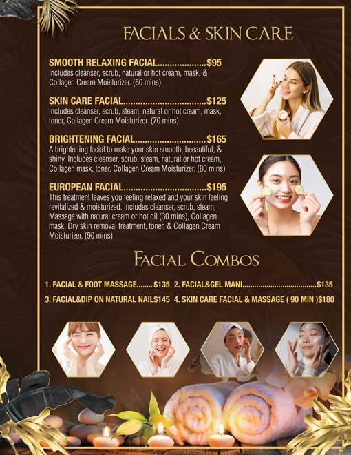 FACIAL & SKINCARE SERVICES