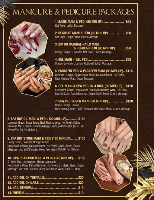 MANICURE & PEDICURE PACKAGES