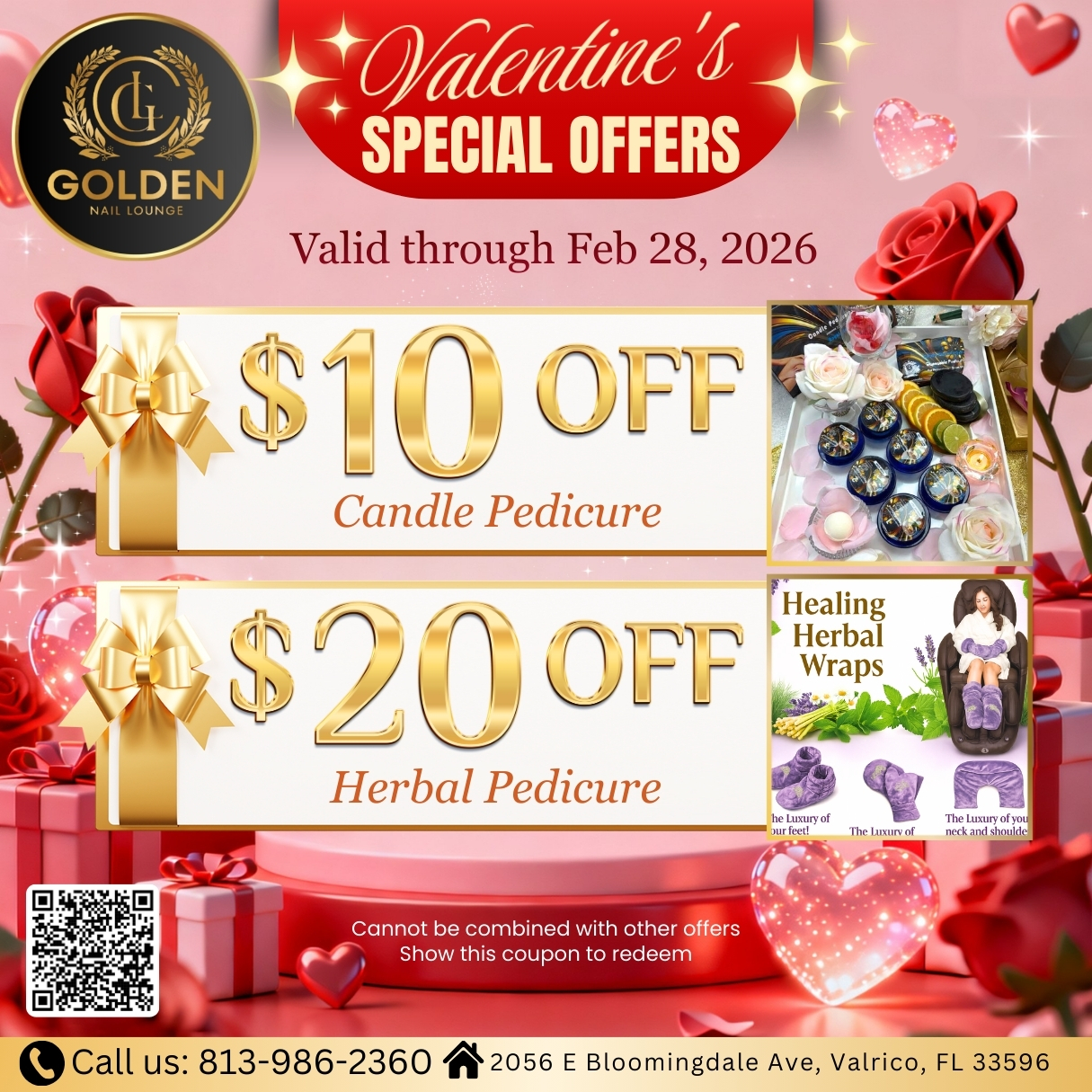 Special Offers for Candle Pedicure and Herbal Pedicure
