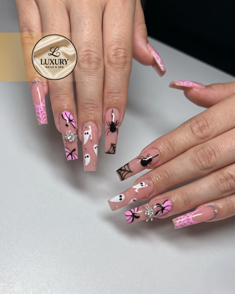 Halloween nails 2026 | Luxury Nails & Spa, Palm Desert, CA 92260