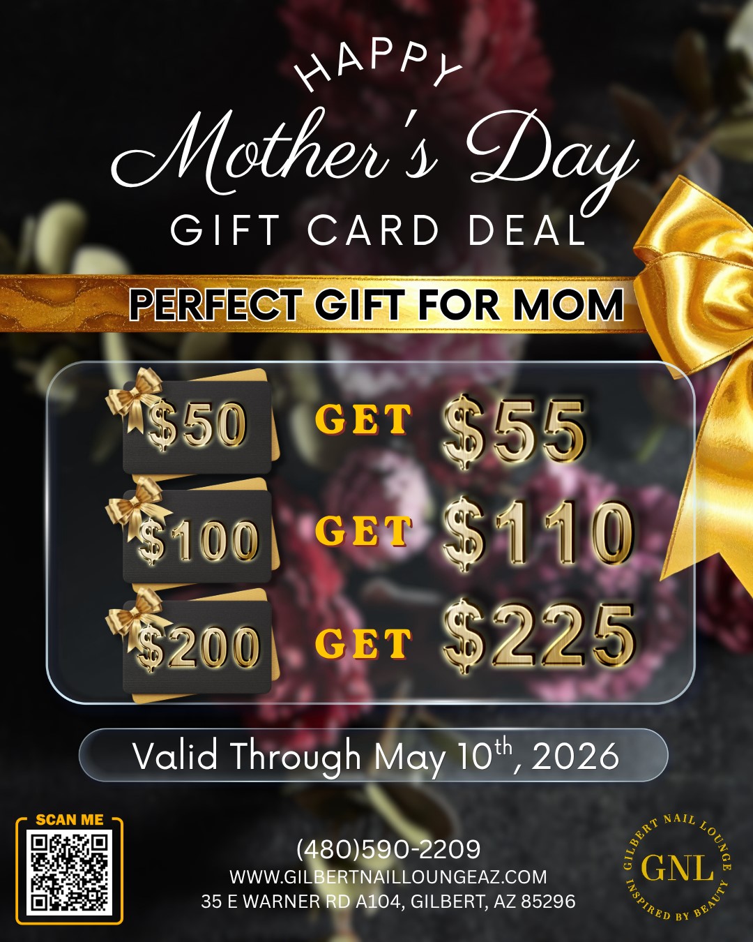Mother Day offer for giftcard - Buy and Get Extra value
