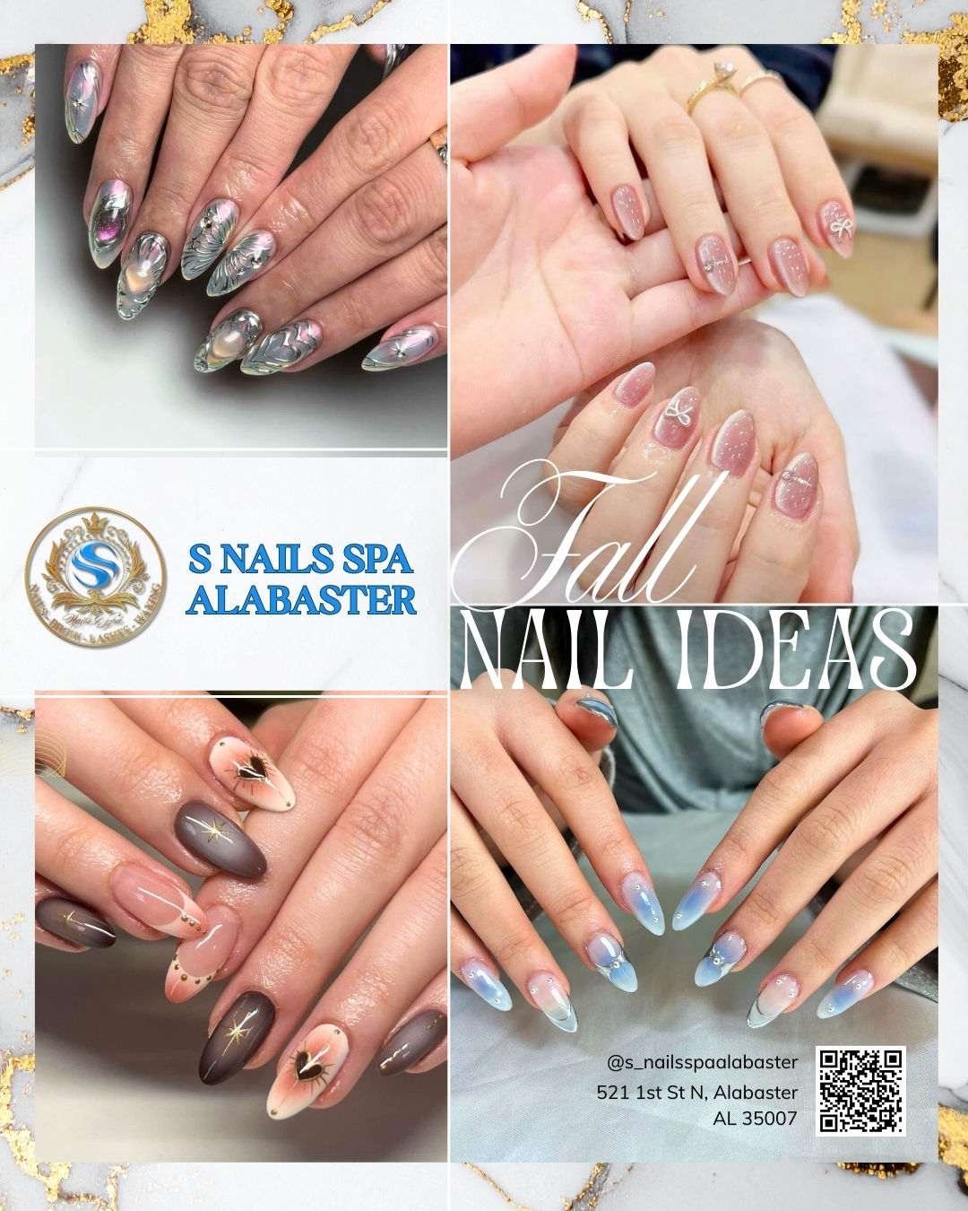 Fall Nails 2025: Embrace the Autumn Vibe at S Nails Spa in Alabaster AL 35007