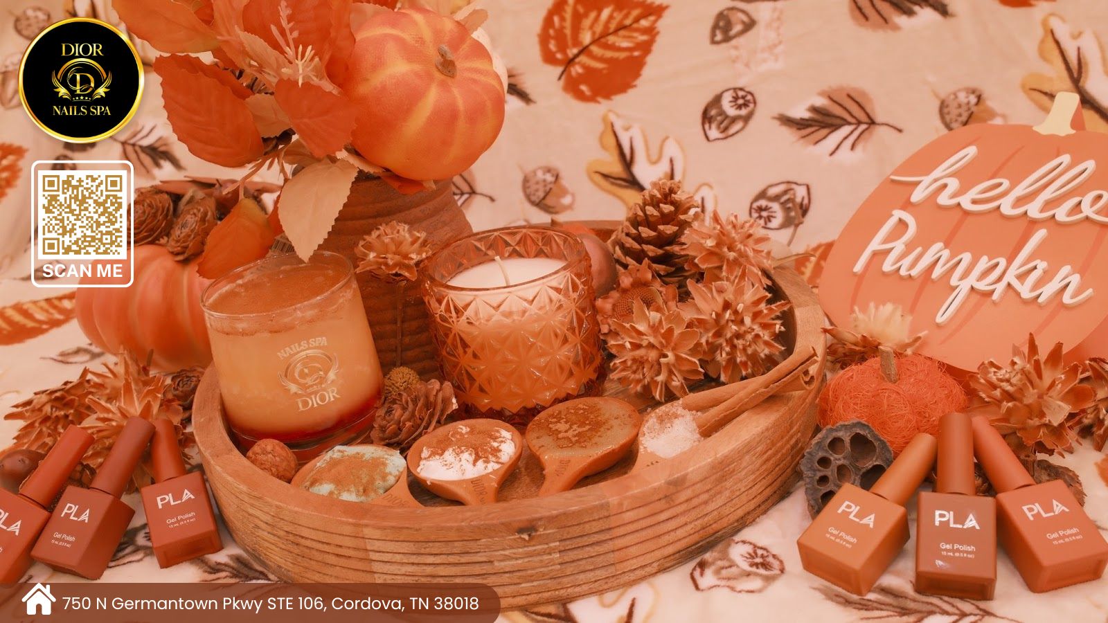 The Cinnamon Pedicure at Dior Nails Spa is the Perfect Fall Treat | Cordova, TN 38018