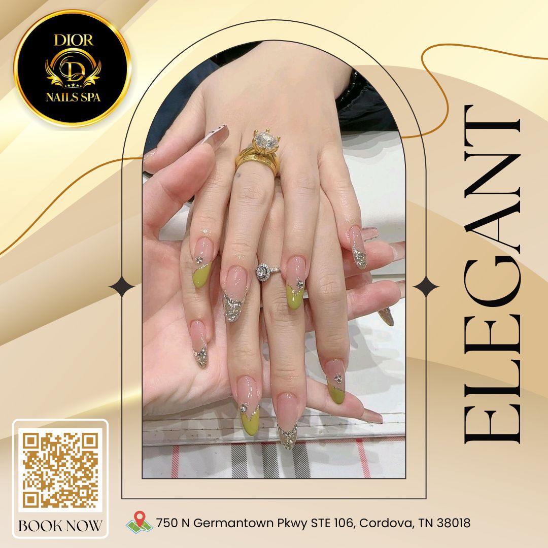 What do the reviews indicate about the quality of the nail services offered by Dior Nails Spa? | Cordova, TN 38018