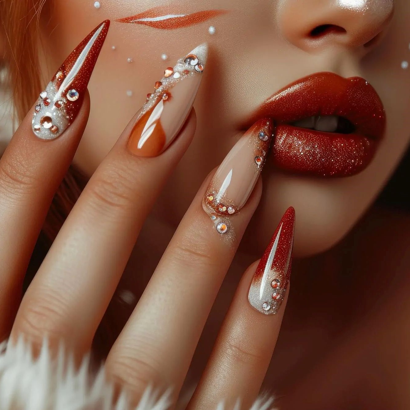 perfect-Nail-perfect-makeup-beautiful-model