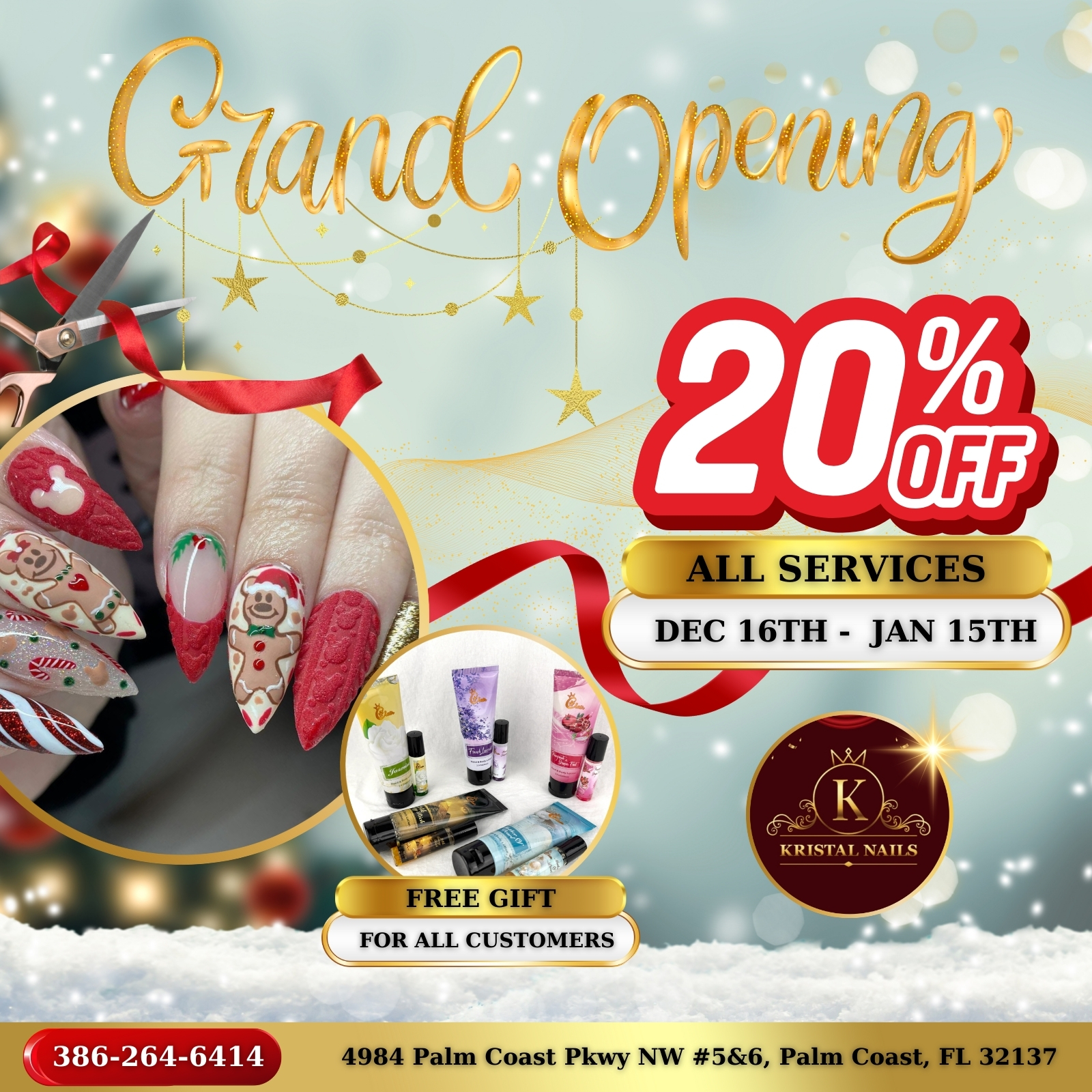20% OFF All services From Dec 16 to Jan 15 2026