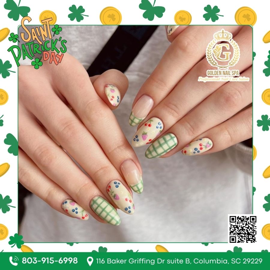Trending nail art for Saint Patrick's Day 2026 emphasizes a mix of elevated minimalism and bold festive accents like emerald French tips, negative space graphics, and classic shamrocks.