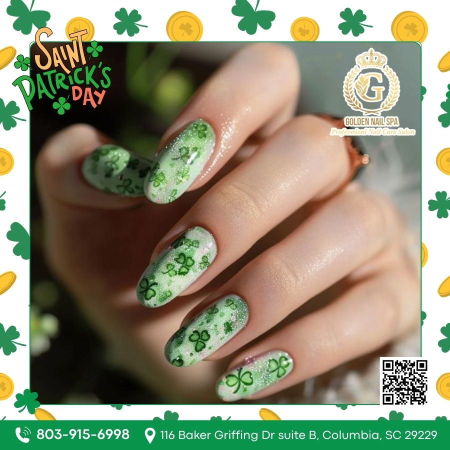 Trending nail art for Saint Patrick's Day 2026 emphasizes a mix of elevated minimalism and bold festive accents like emerald French tips, negative space graphics, and classic shamrocks.