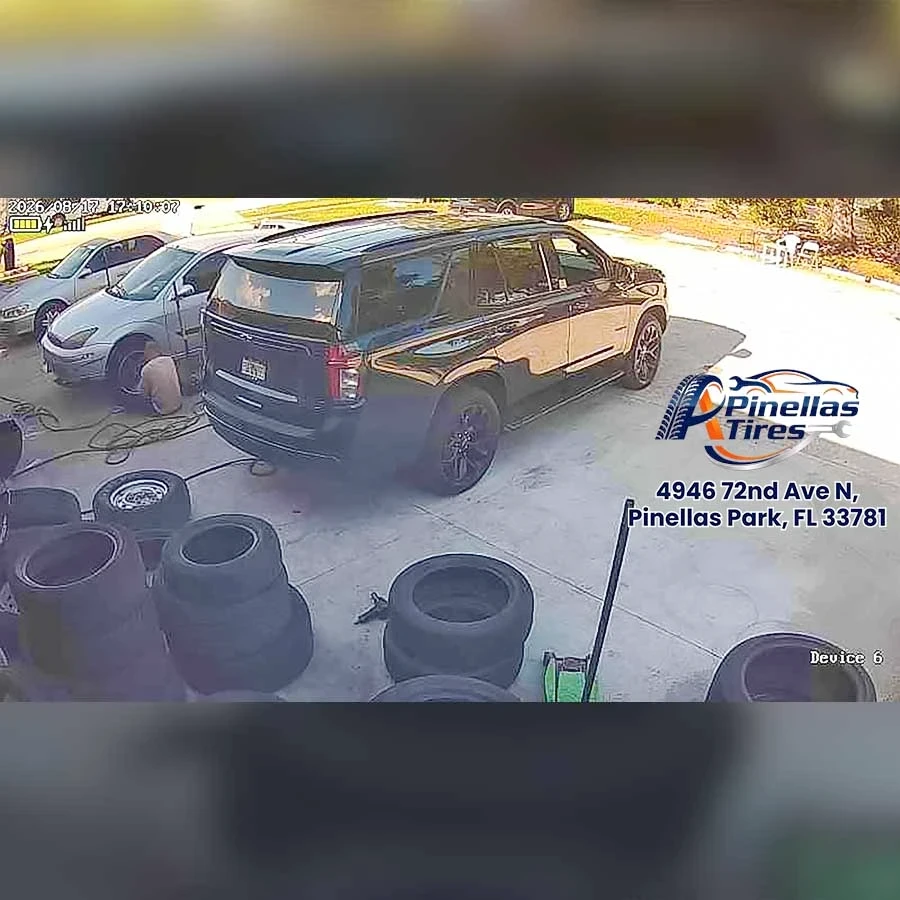 Professional wheel service and tire inspection at A-Pinellas Tires on 72nd Ave N Pinellas Park