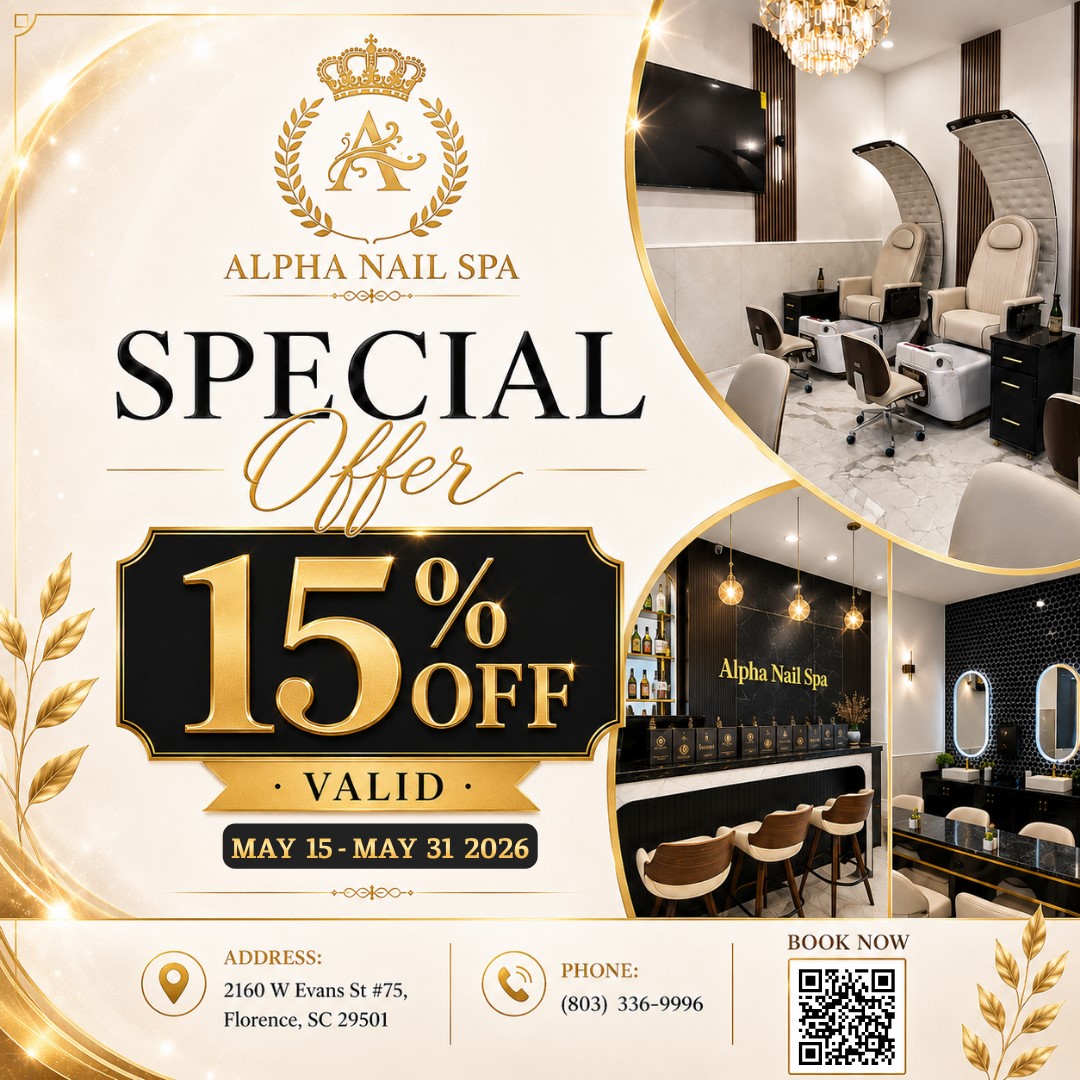 15% OFF all Services - Alpha Nail Spa