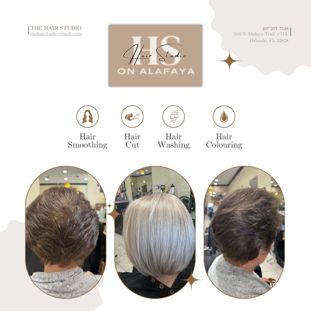 short haircut and coloring