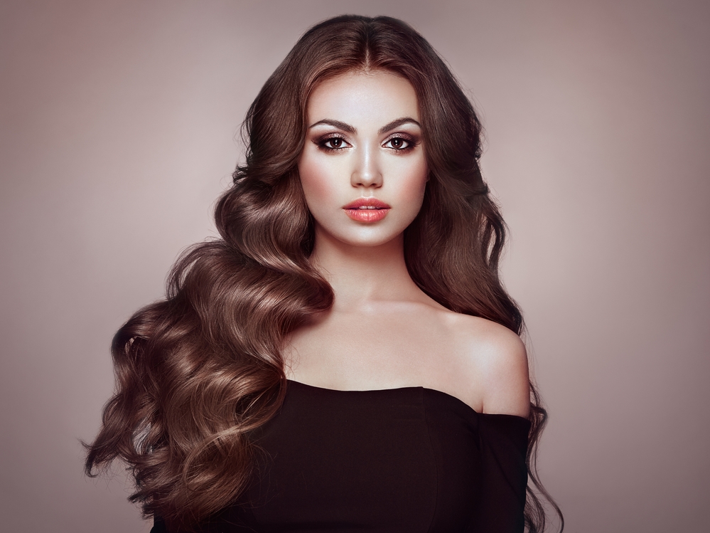 top model with perfect hair styling top model with perfect hair styling