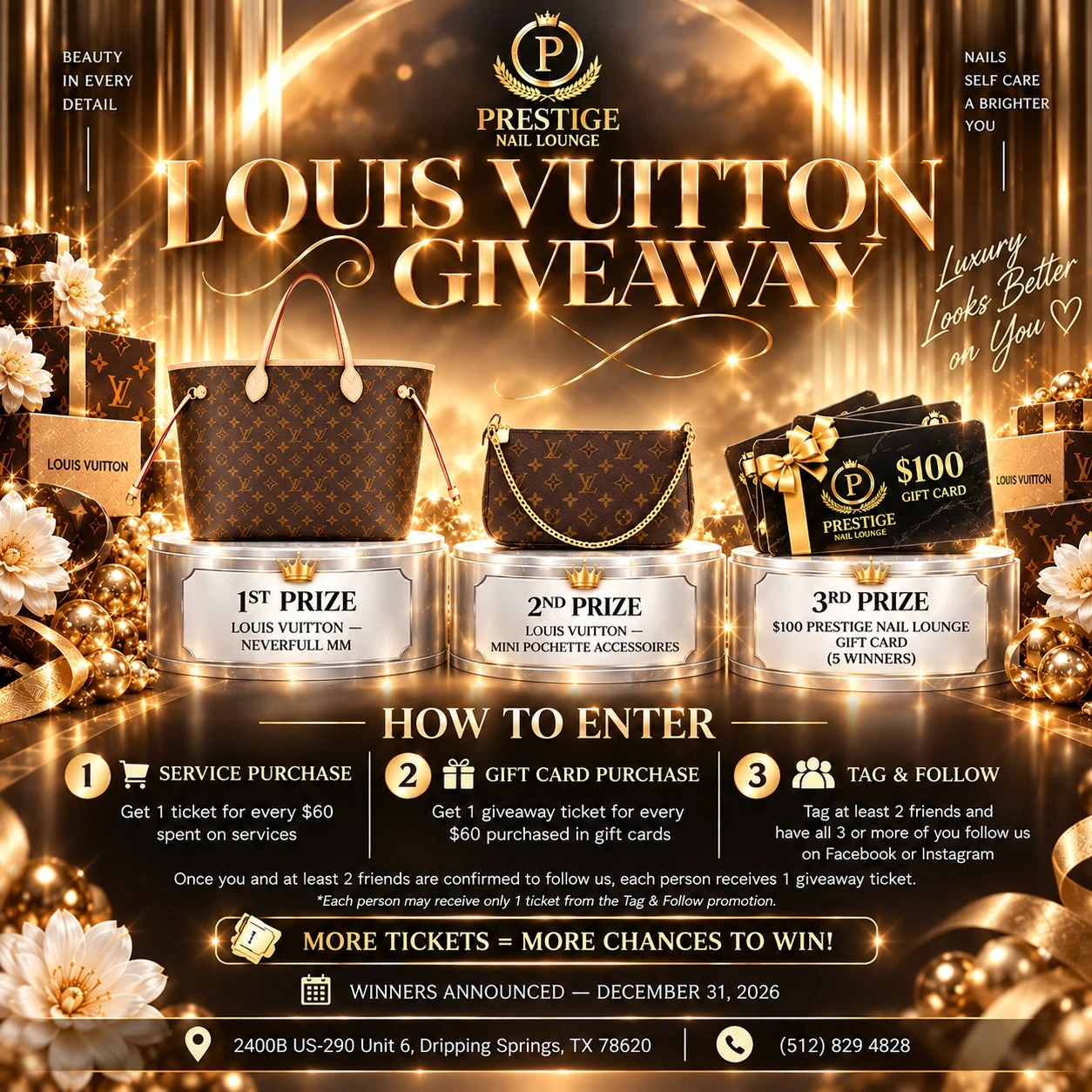 LOUIS VUITTON GIVEAWAY