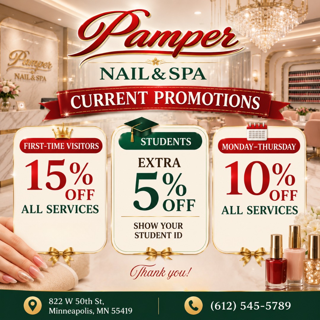 Pamper Nails Promotions
