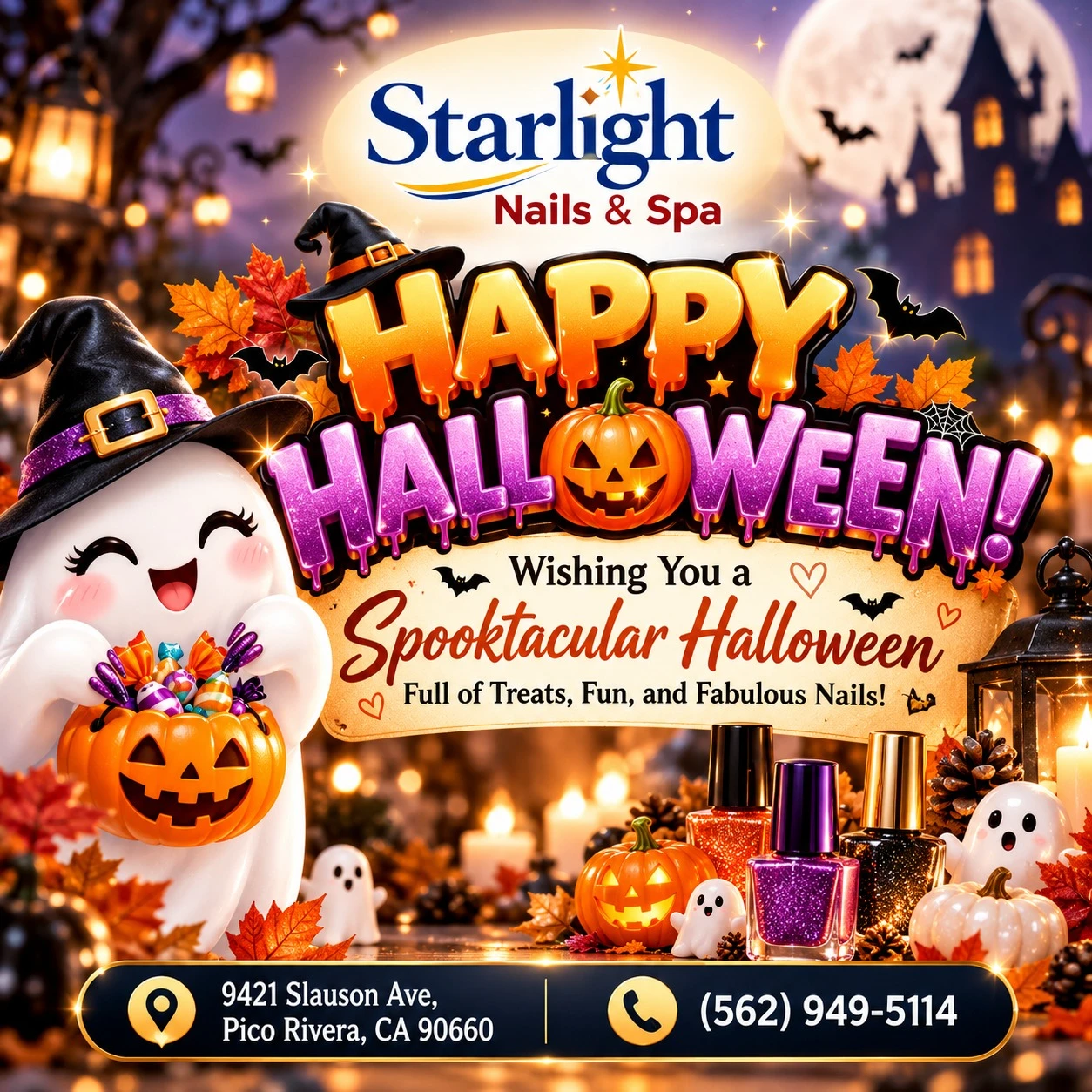 HAPPY HALLOWEEN FROM STARLIGHT - NAILS AND SPA