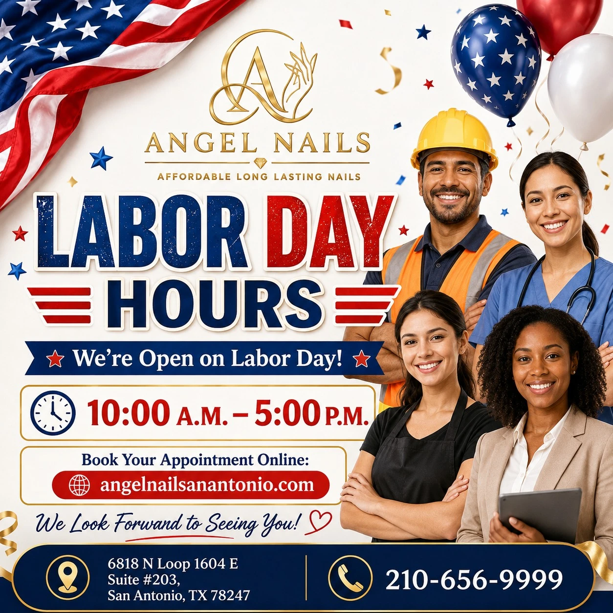 Labor Day Holiday Hours at Angel Nails #2