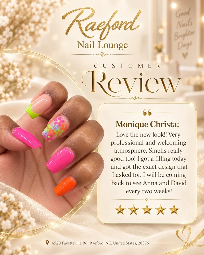 Bright Vibes & Fall Styles: What’s Happening at Raeford Nail Lounge in Raeford, NC 28376