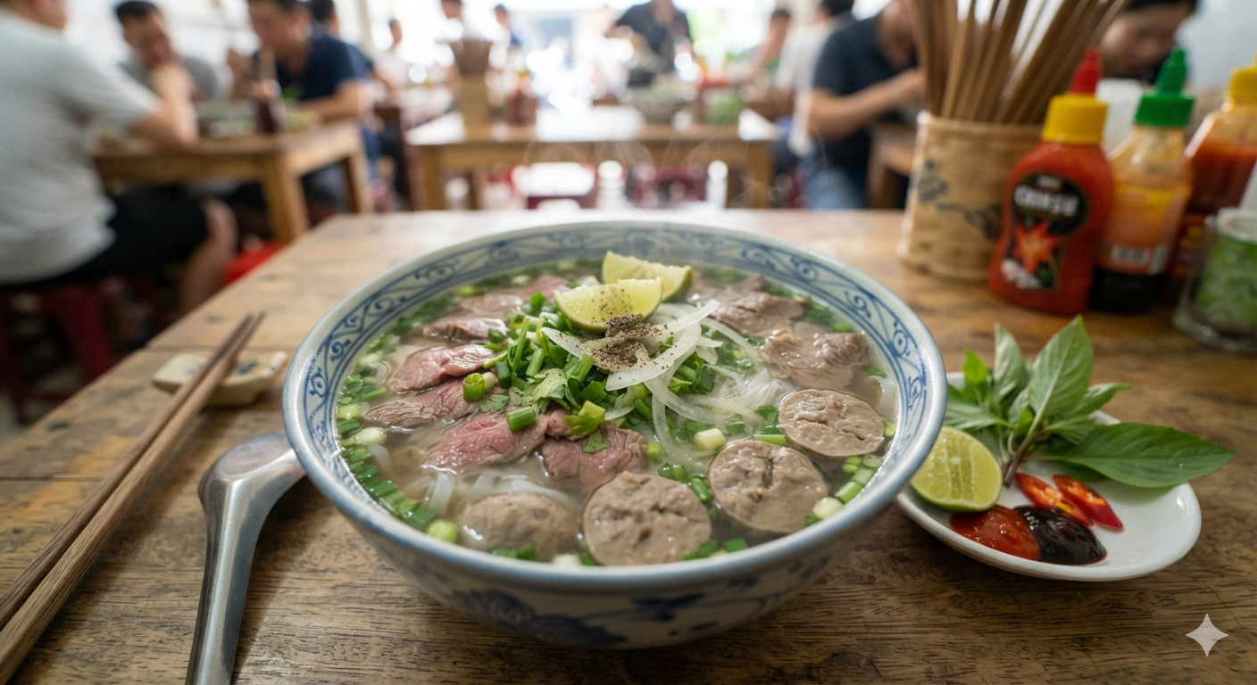 Rare Steak & Beef Balls Pho