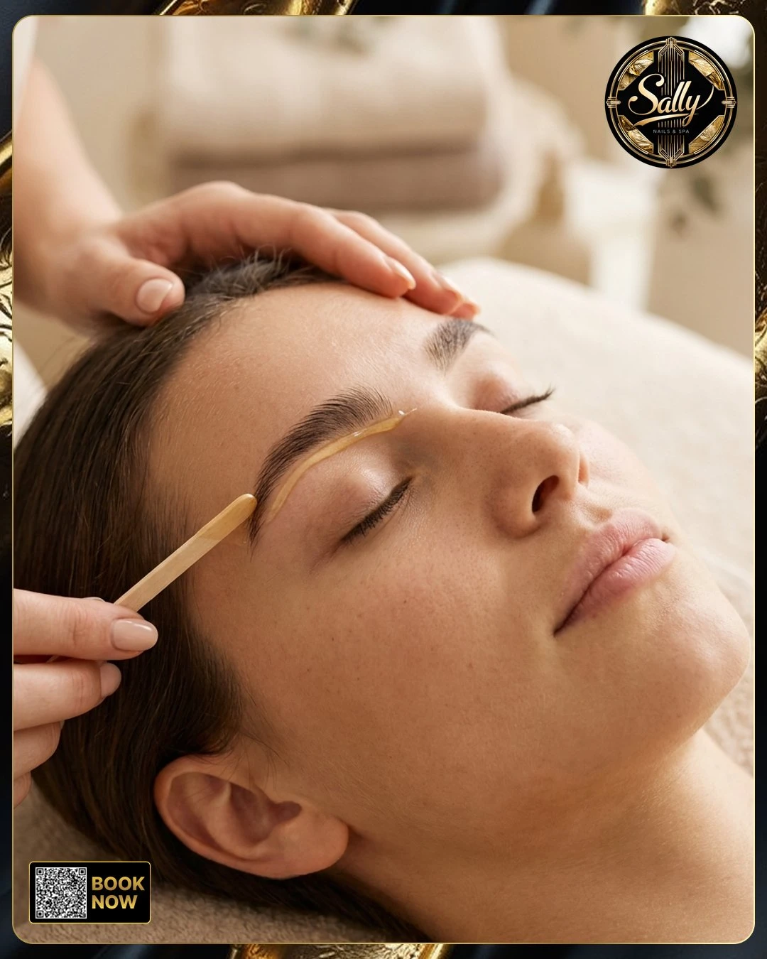 Eyebrows waxing