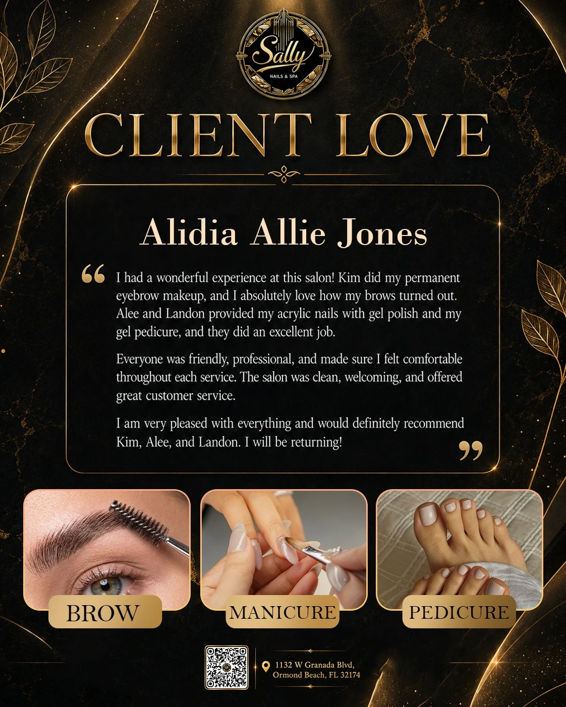 Sally Nails & Spa customer feedback