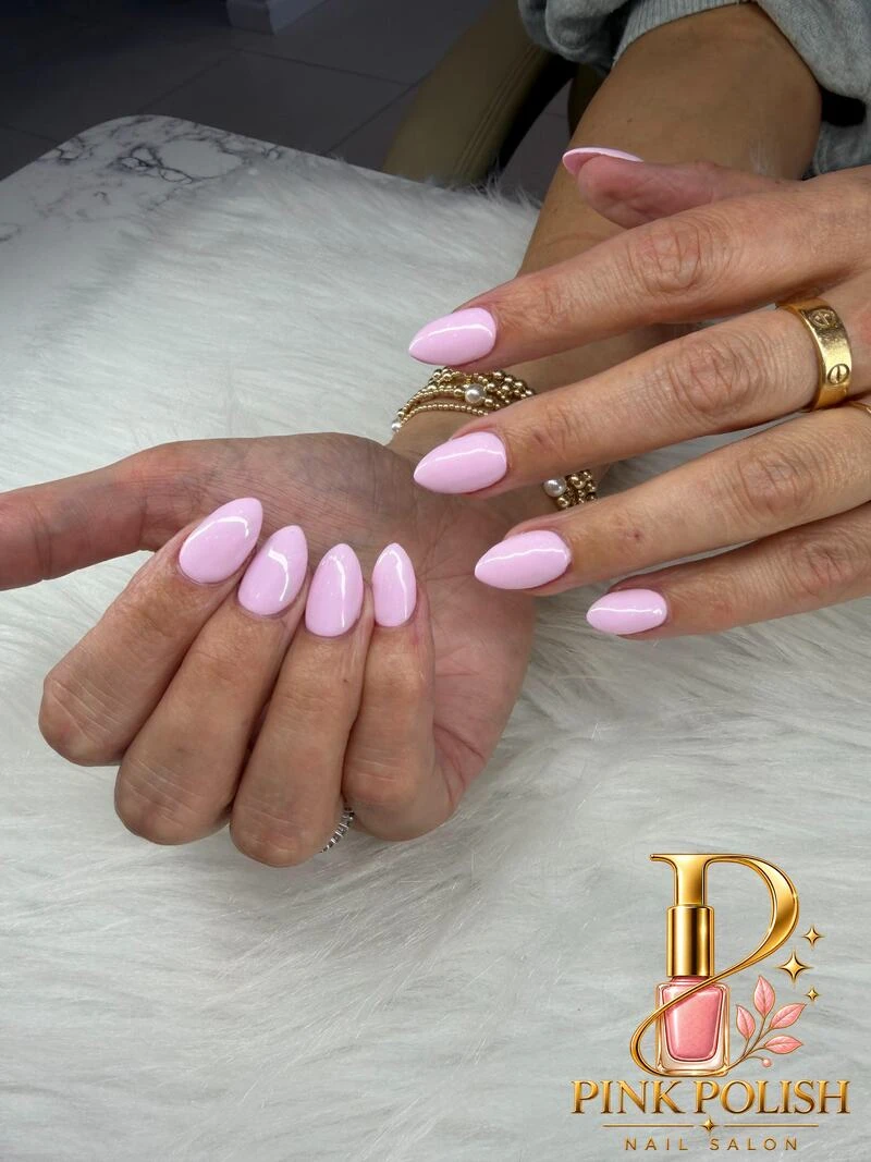 French tip acrylic nails with flower nail art by Pink Polish Nails
