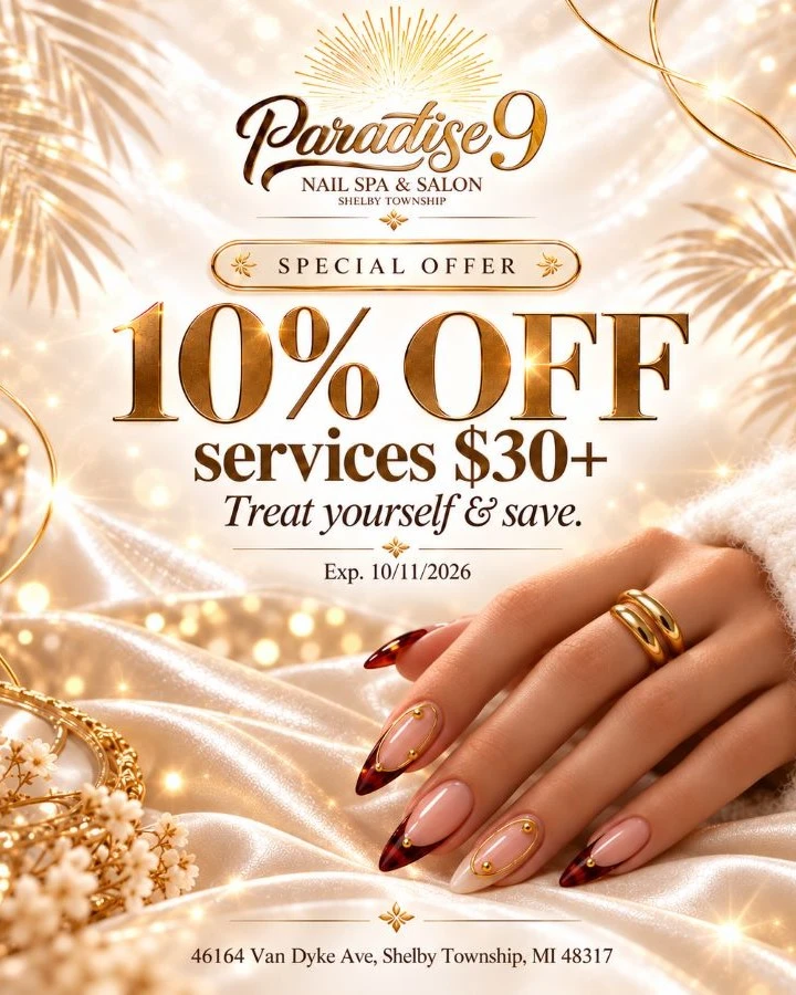 Great Offer - Save more with Paradise 9 Nail Spa