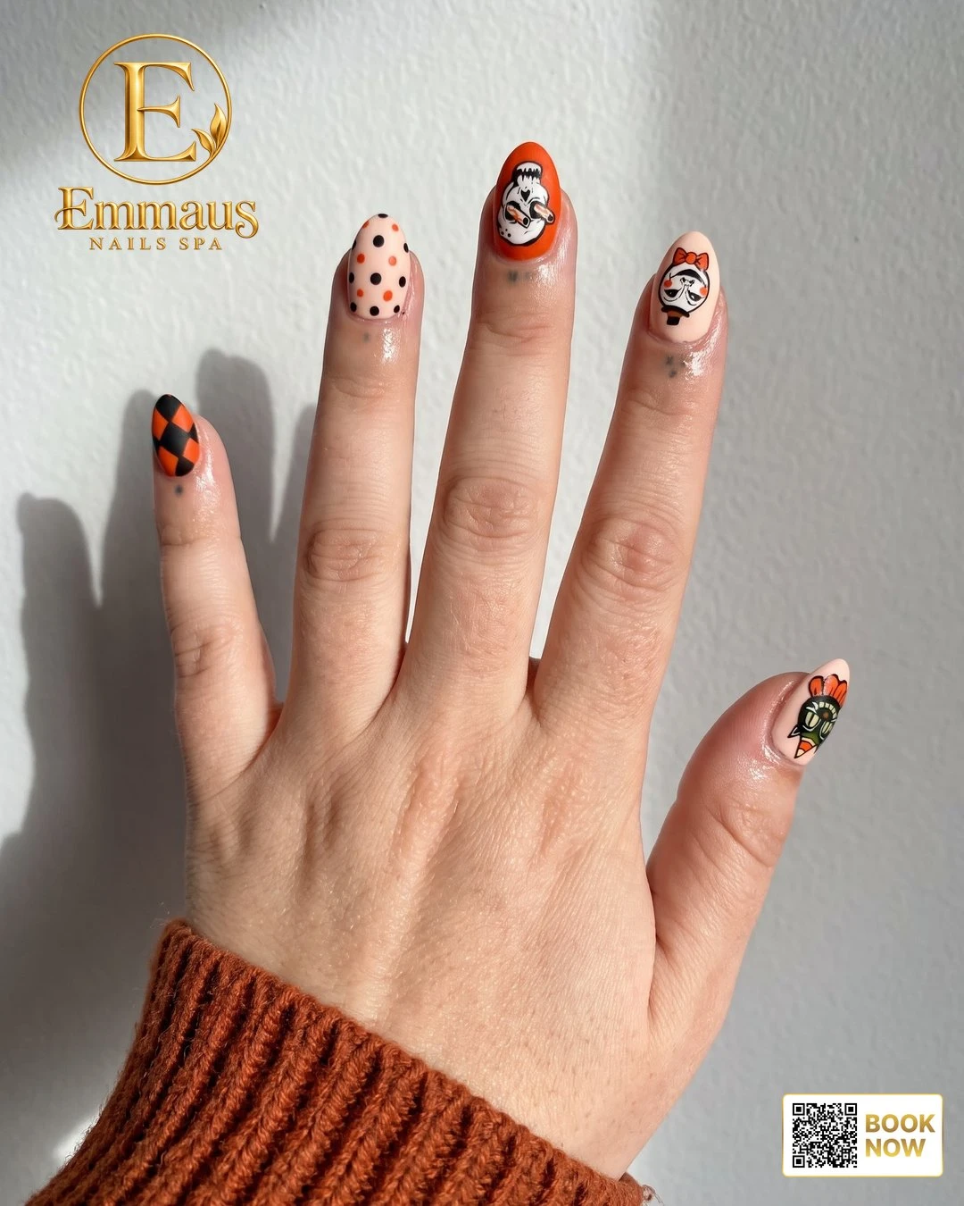 Black and Orange