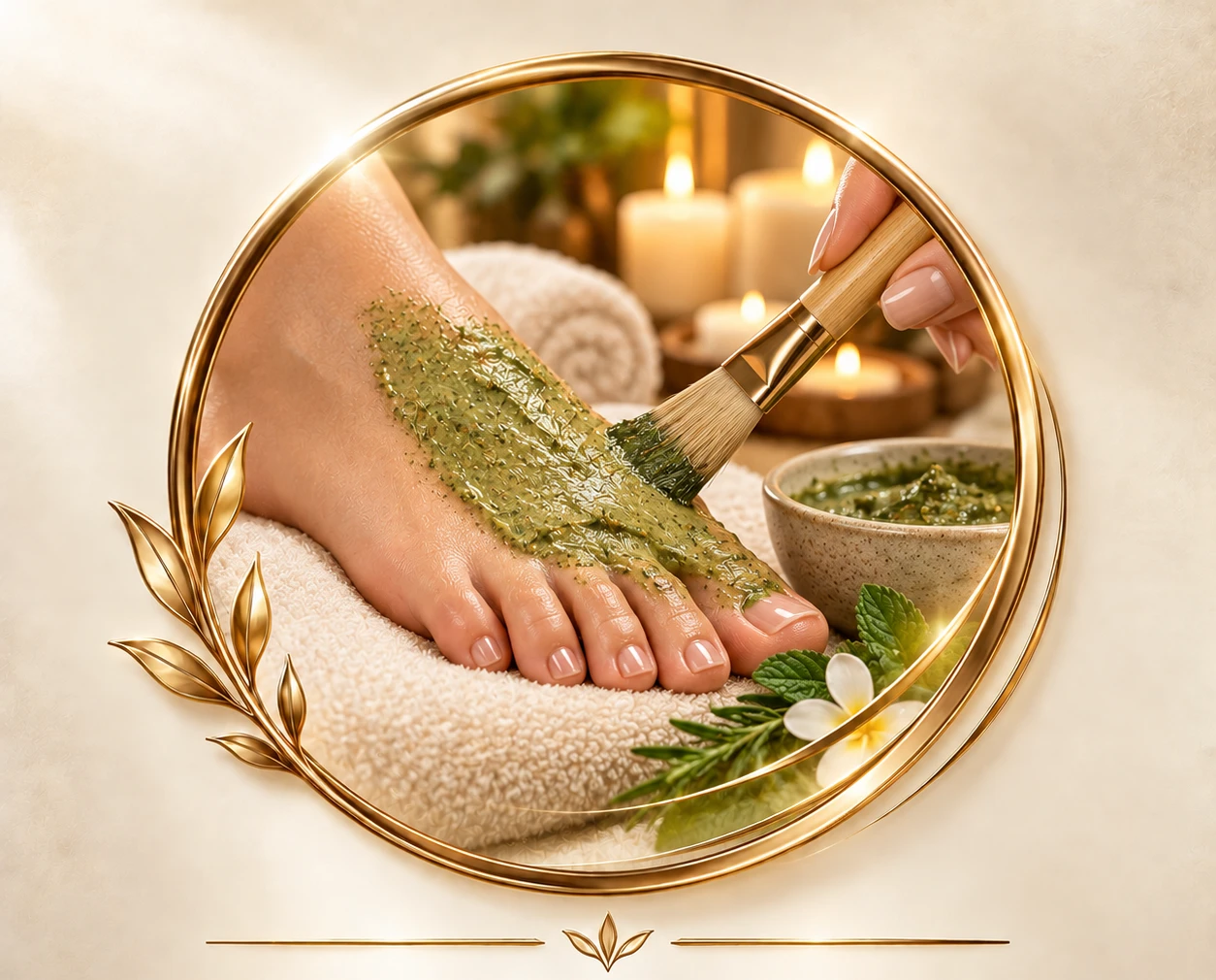 Herbal foot mask