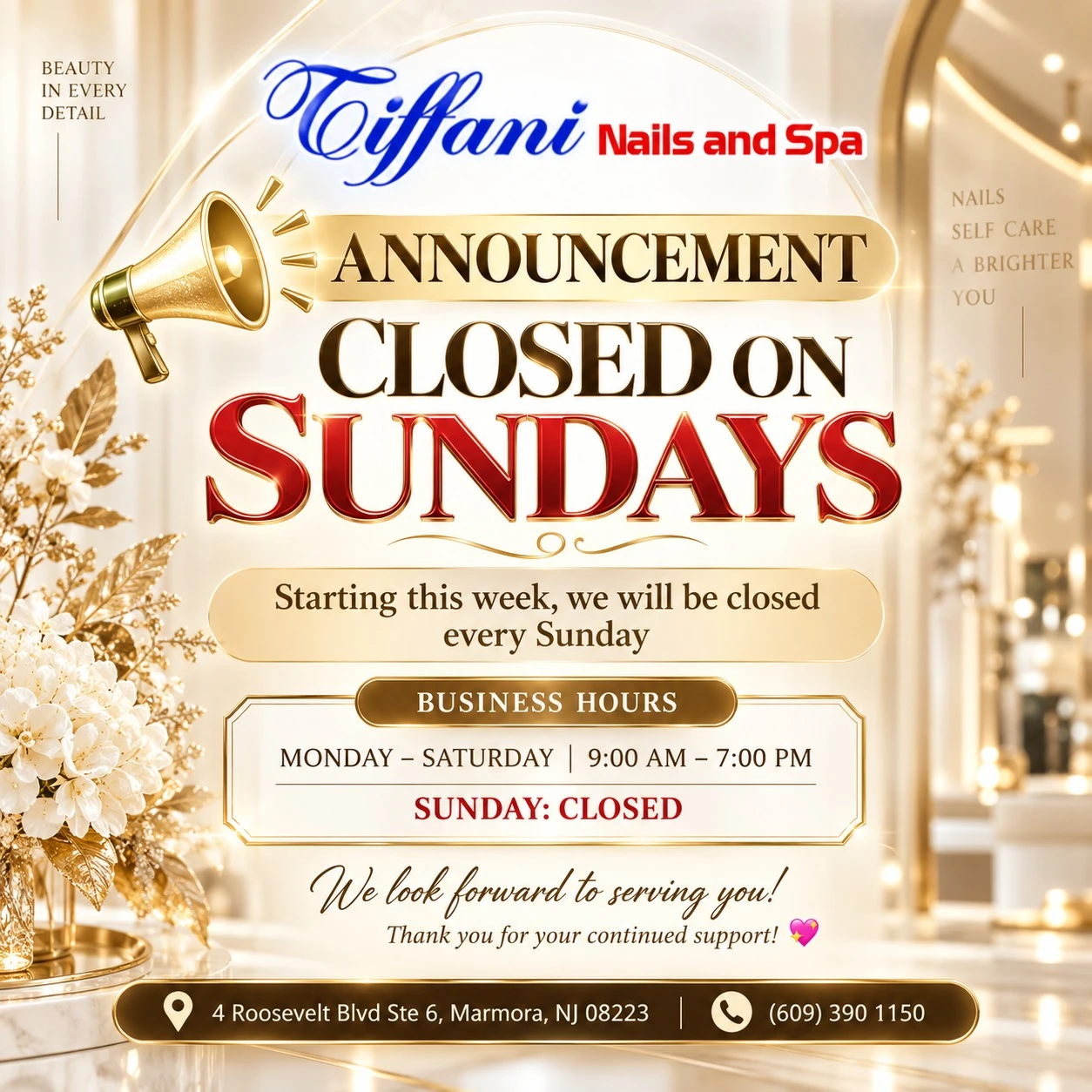 Sunday Closure