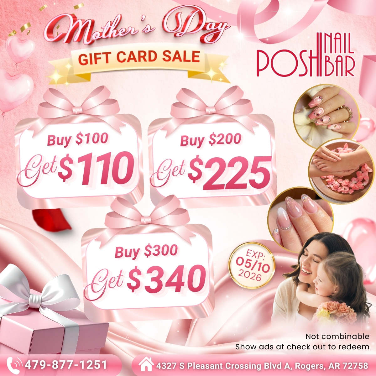 MOTHER'S DAY GIFT CARD SALE