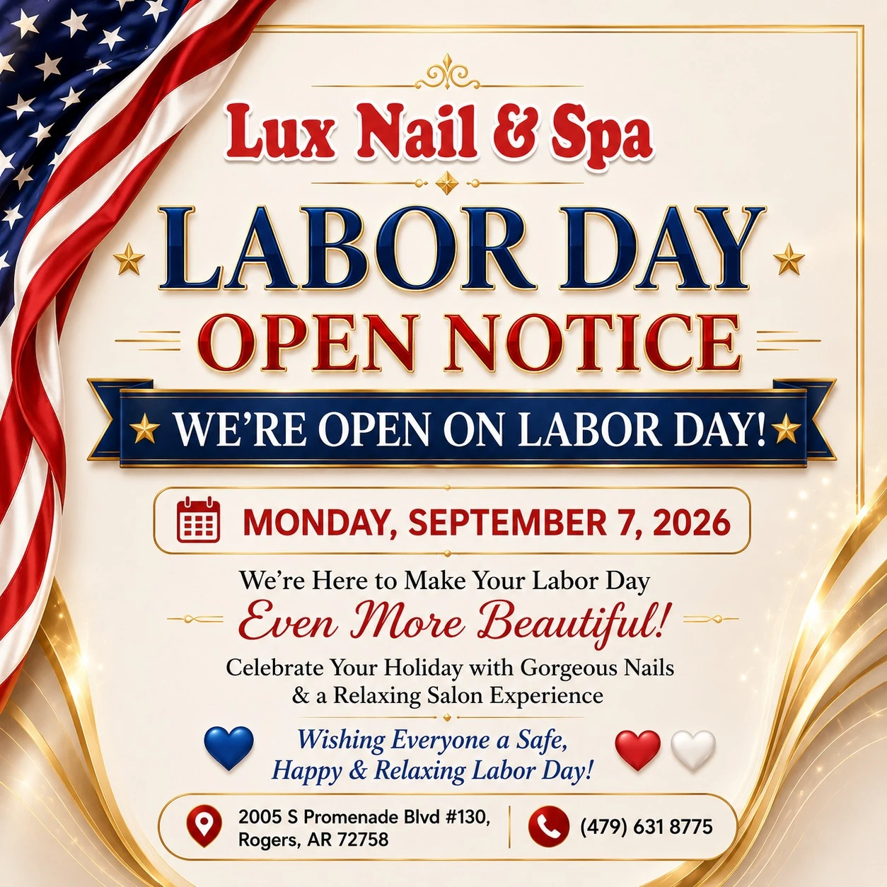 Labor Day Notice