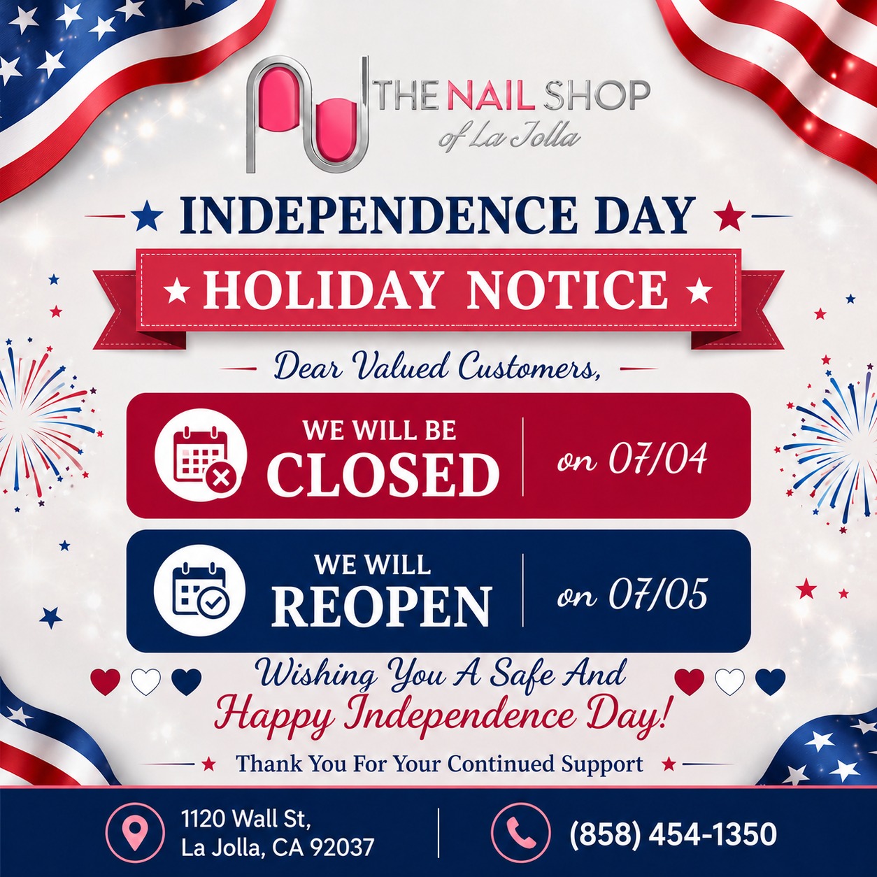 Independence Day Holiday Notice