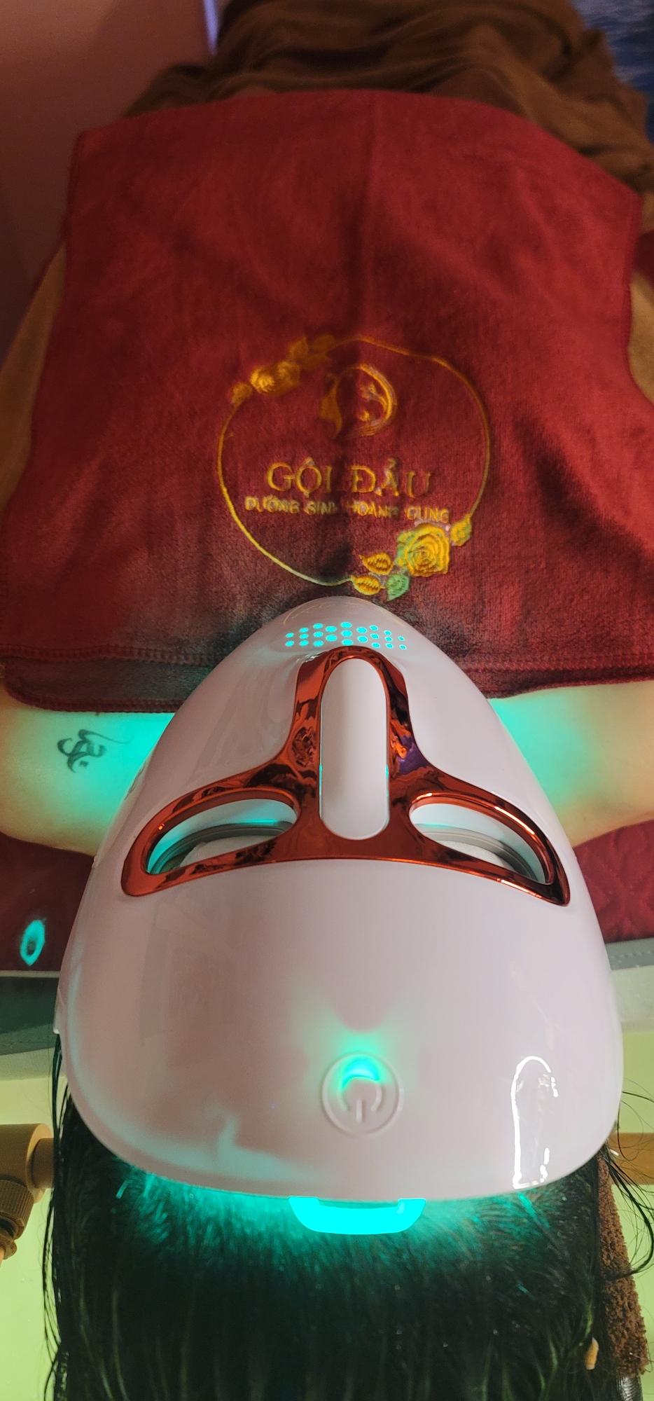 Refreshing scalp massage at salon
