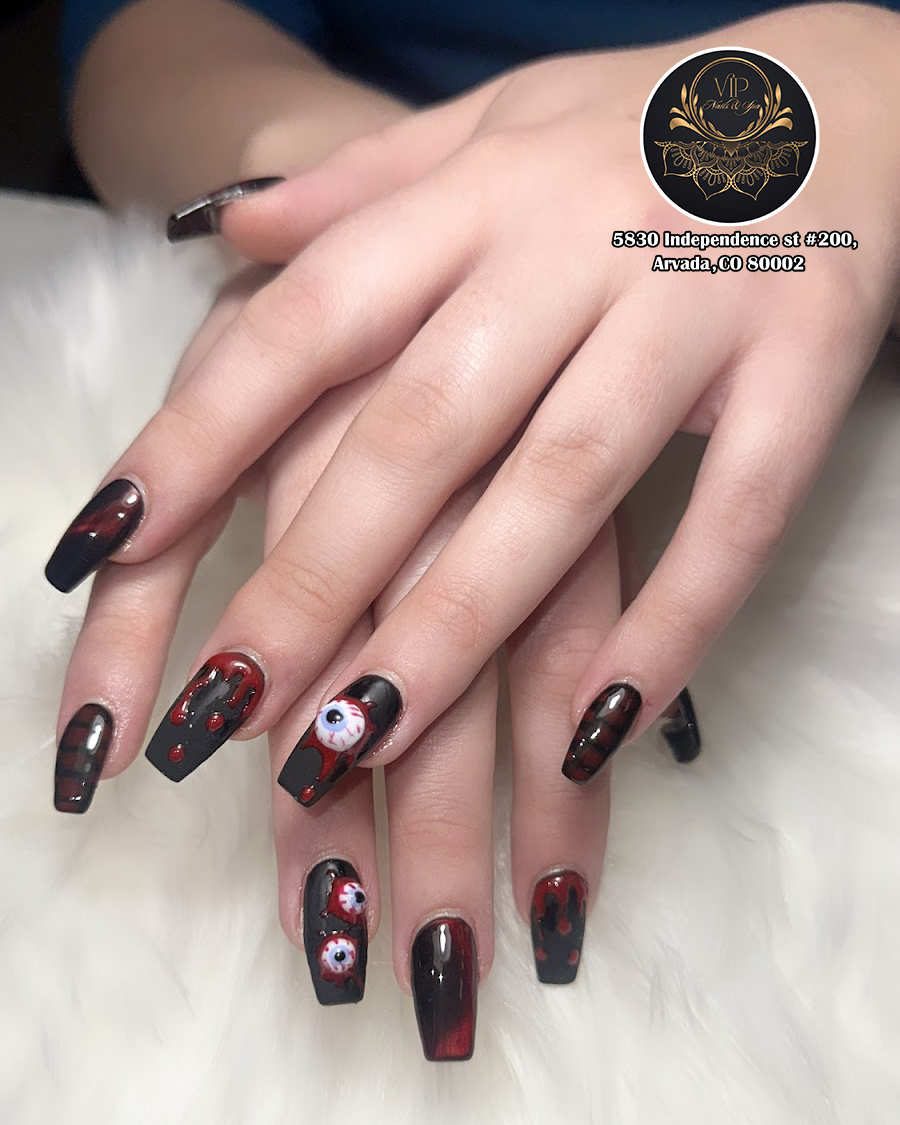 Amazing Nail design this Fall 2025, Halloween Nail Look