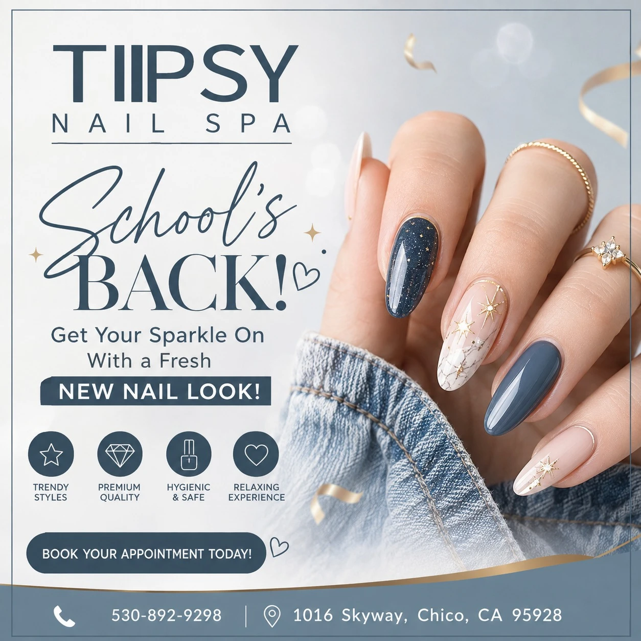Get that perfect new nail look at Tiipsy Nail Spa