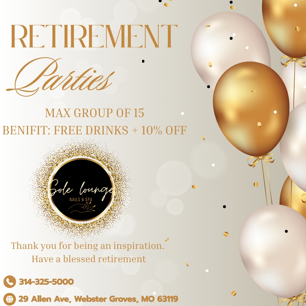 Retirement parties