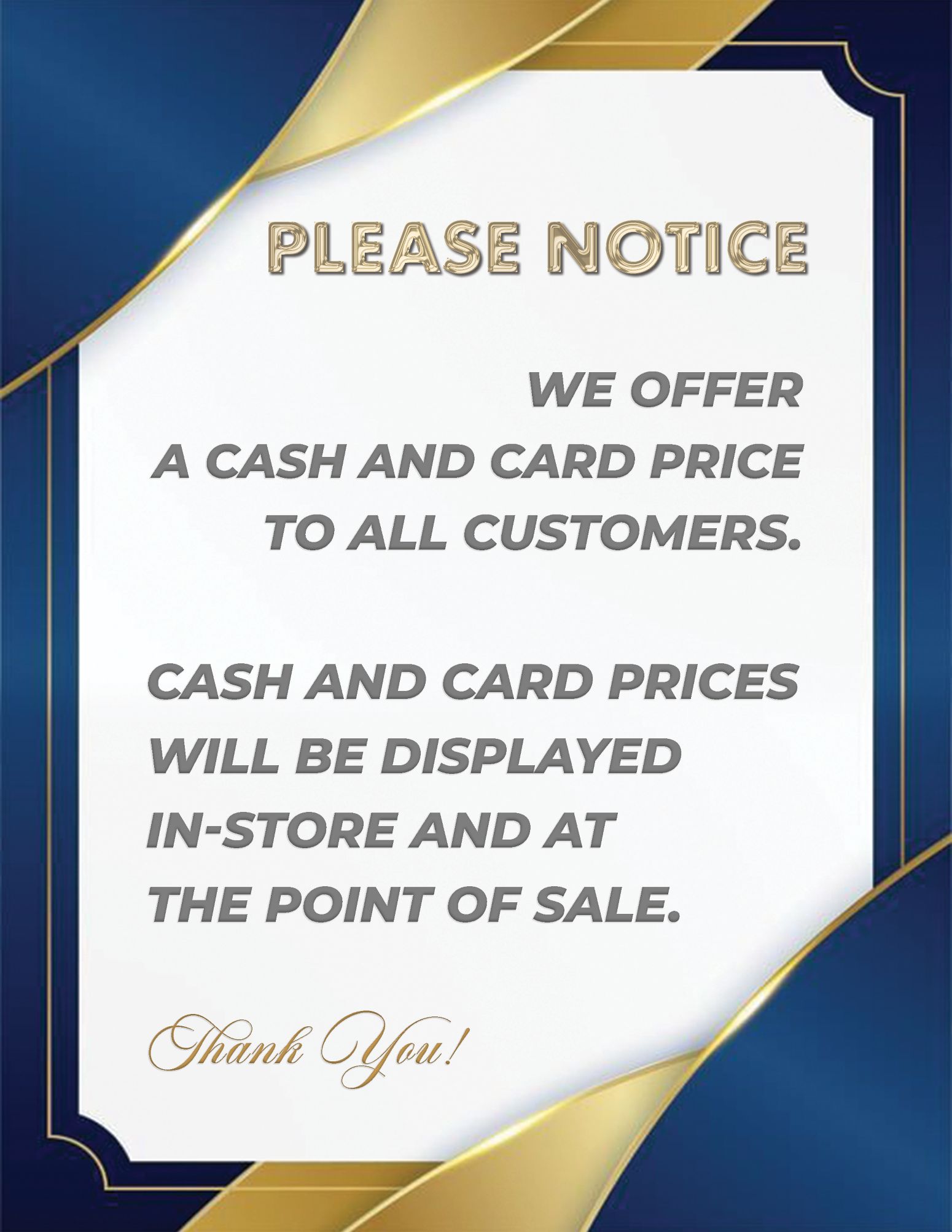 Payment Notice
