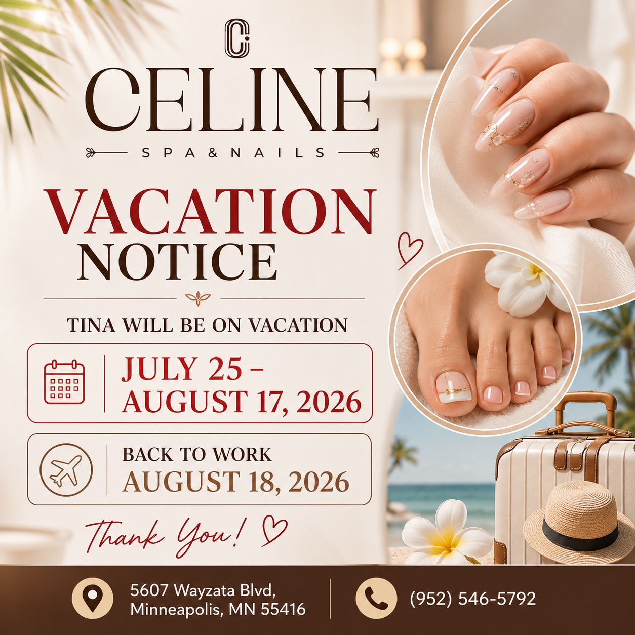 Vacation Notice