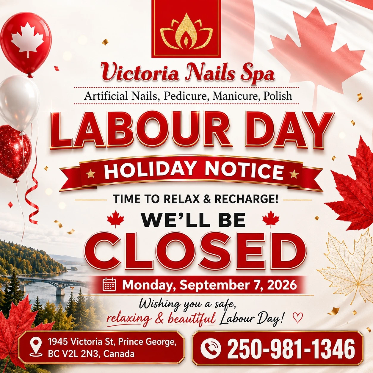LABOR DAY HOLIDAY NOTICE