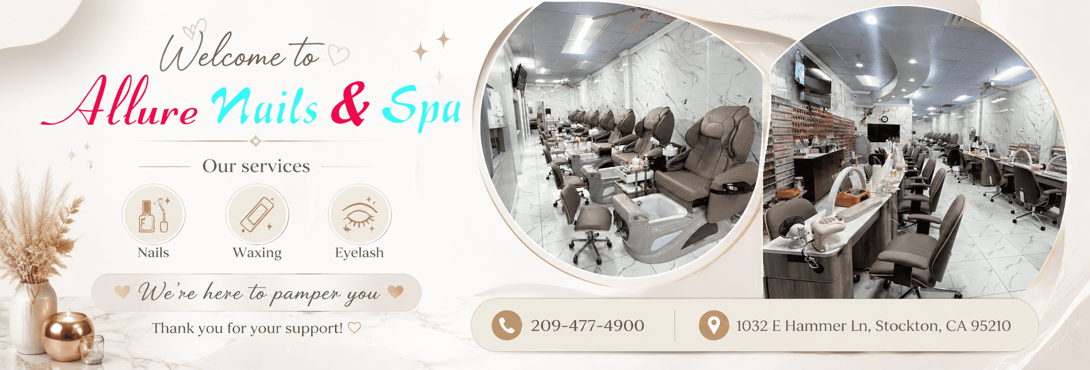Allure Nails & Spa in Stockton, CA 95210 | E Hammer Ln